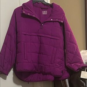 NWT Free People Movement Pippa Packable Puffer Jacket in Vivid Violet Size XL